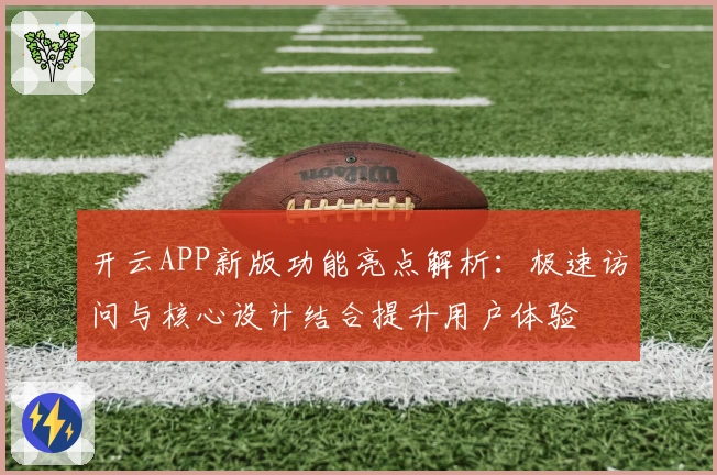 开云APP新版功能亮点解析：极速访问与核心设计结合提升用户体验